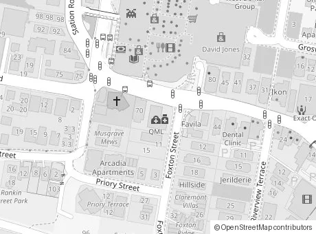 Map showing the Indooroopilly rooms at Suite 8, 66 Station Road, Indooroopilly